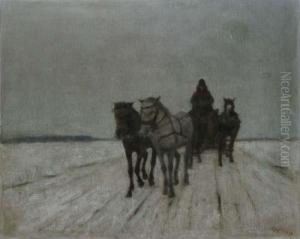 Pe Drum De Iarna by Nicolae Petrescu Mogos