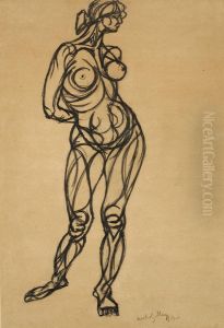 Weiblicher Akt by Laszlo Moholy-Nagy