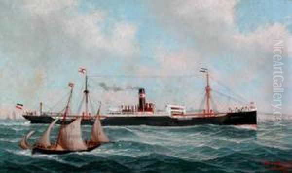 The Merchant Steamer, Wartburg - view 1