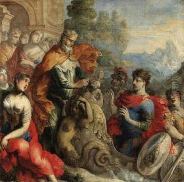 Aeolus Giving The Winds To Odysseus - view 1