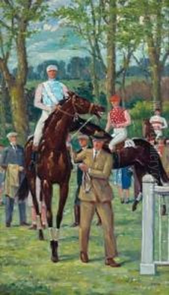 Chevaux Sortant Du Paddock - view 1