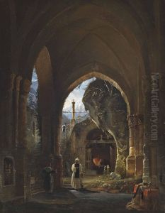 A Mountain Monastery by Frederico Moja