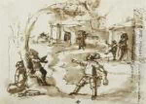 Study Of A Carnival Scene In A Rural Setting Study Of A Carnival Scene In A Rural Setting