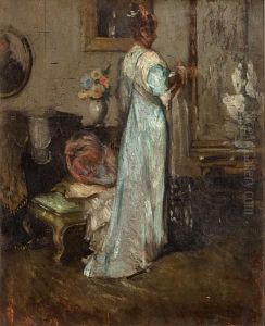 Lady In Blue by Maurice, Morris Molarsky
