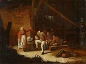 Interieur Mit Tanzendenbauern