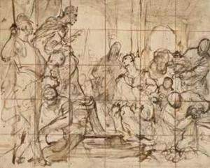 La Rencontre Du Roi Salomon Et De La Reine De Saba by Antonio Molinari