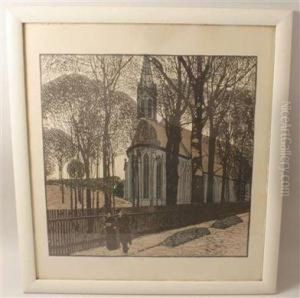 The Belvedere - Hohe Warte Hill - St Michael""""""""s In Heiligenstadt by Carl Moll