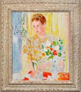 Portrait Einer Jungenfrau by Oskar Moll