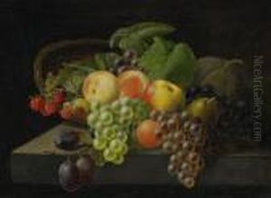 Stilleben Med Frukter by Christian Mollback
