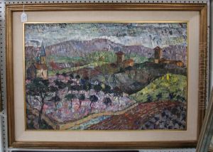 Landscape With Orchards by Diego Molleja Aguilar