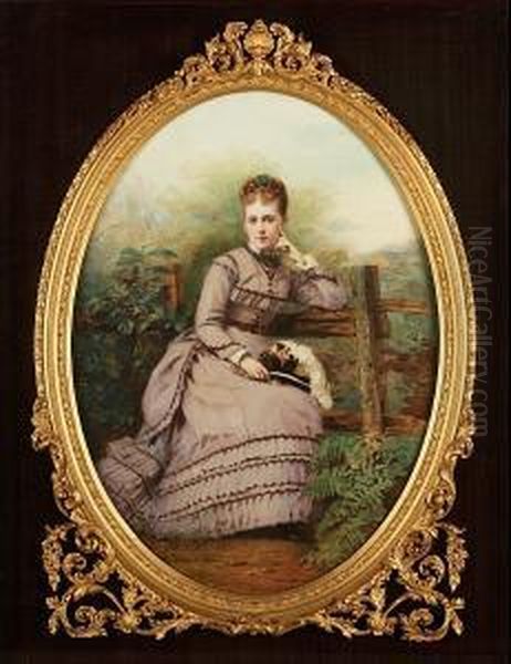 Portrait Of The Artist's Daughter Mathilde Allen (nee Moller); Portrait Of The Artist's Son-in-law Edward Allen - view 1