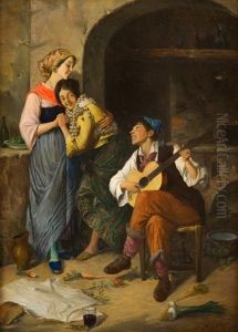 Il Suonatore Di Chitarra by Achille Mollica
