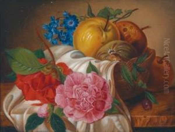 Still Life With Flowers And Fruits - view 1