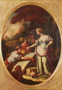 Erminia And The Shepherds7 1/2in) by Salvatore Mollo