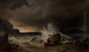 Ejszakai Vihar A Vezuvnal by Jozsef Molnar