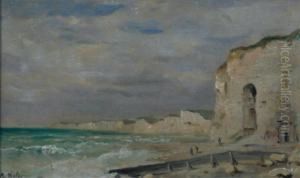 Breton (?) Rocky Coast. by Robert Charles Gustave Laurens Mols
