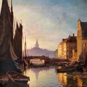 Kanalen Ved Holmens Bro.
I by Christian Molsted