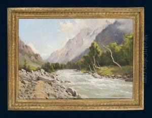 Gebirgstal In Kaschmir-britisch-indien
