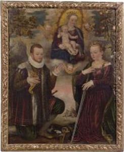 Madonna Col Bambino, Santa Caterina D'alessandria, San Costanzo E Cherubini