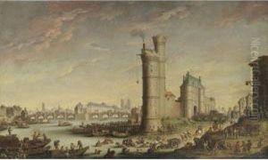 View Of The Tour De Nesle by Hendrick Mommers