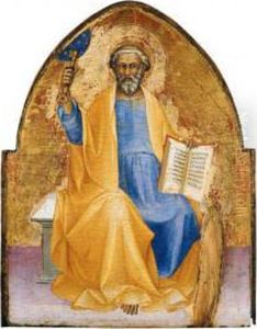 Saint Peter Seated On A Bench, Holding A Book And Key