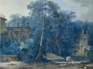 Paysage Avec Des Ruines Antiques by Antoine Pierre Mongin