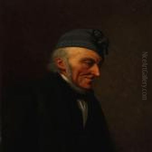 An Elderly Mand With A Knitted Hat - view 1