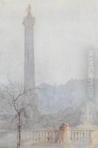 A Clandestine Meeting Before Nelson's Column, Trafalgar Square by William Monk