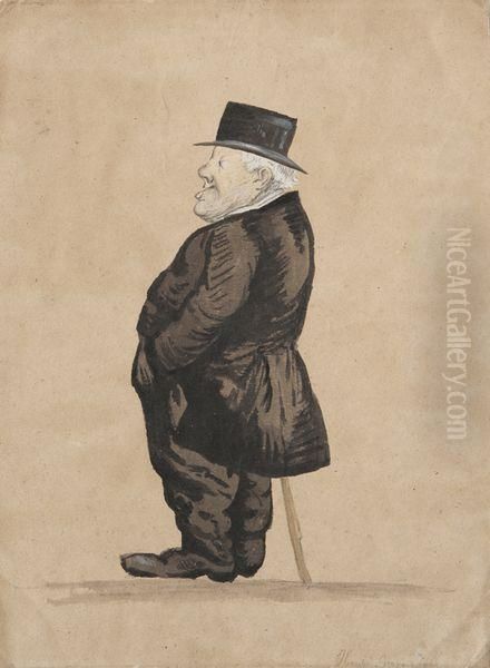 Caricature D'homme De Profil - view 1