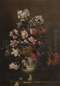 Still Life Of Flowers In An Urn Still Life Of Flowers In An Urn