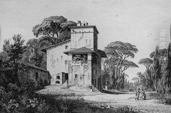Casa Cenci Nella Villa Borghese - Pejzaz Z Budynkiem - view 1