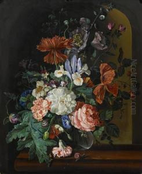Oil On Panel. Monogrammed Lower Right: F. V. B. - view 1