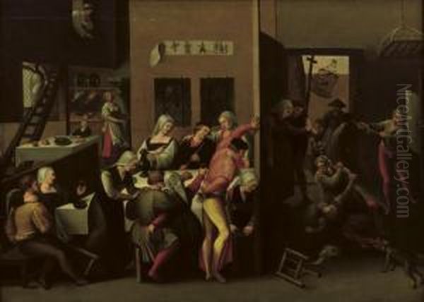 A Dispute In A Brothel - view 1