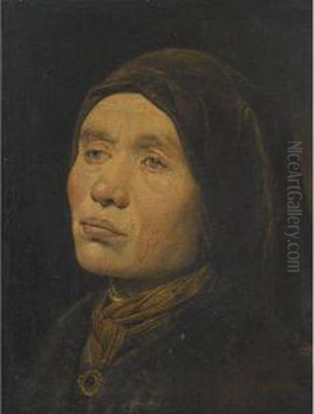 Portrait Of An Elderly Woman, Looking Left - view 1