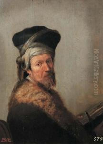 A Scholar Holding A Book - view 1
