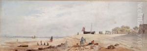 On The Shore At Ryde, Isle Of Wight by Alexander Monro