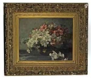 Lilies In A Brass Bowl