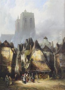 A Street Scene In Abbeville