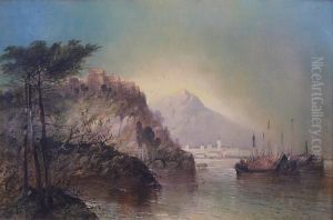 North Italian Lake Scene by Clifford Montague