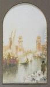 Entry To Arsenal, Venice by Clara Montalba