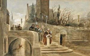 Winter Procession,
Venice by Clara Montalba