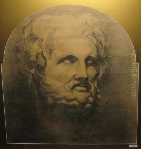 'tete D'homme' by Constant Montald