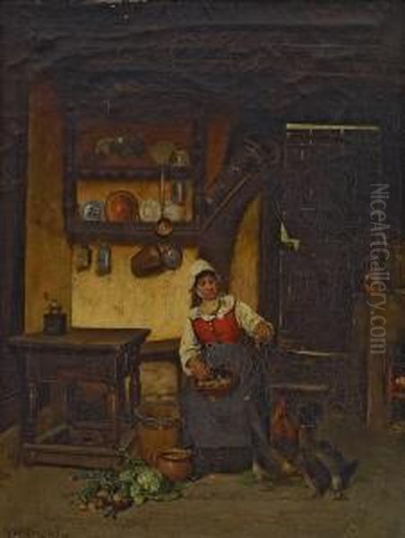 Kucheninterieur Mit Magd - view 1