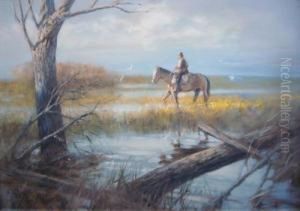 Gaucho Recorriendo Baados by Juan Martines Montanes