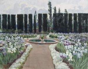 Fontana Nel Parco Dell""antica Villa by Carlo Montani