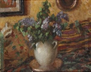 Nature Morte Aux Lilas by Henri Montassier