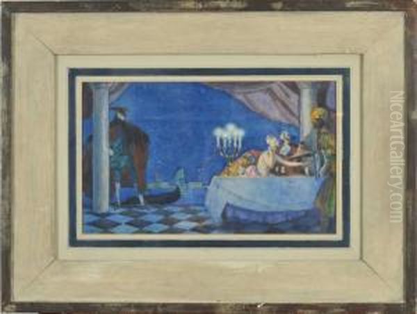 Scene De Carnaval A Venise - view 1