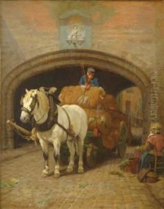 Horse And Cart by Edward Brice Stanley Montefiore