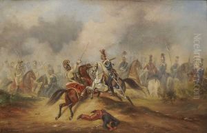 Reitergefecht by Heinrich M. Dietrich Monten
