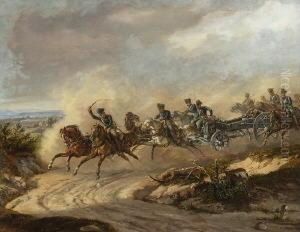 Preussische Reiter Mit
Geschutzlafette by Heinrich M. Dietrich Monten